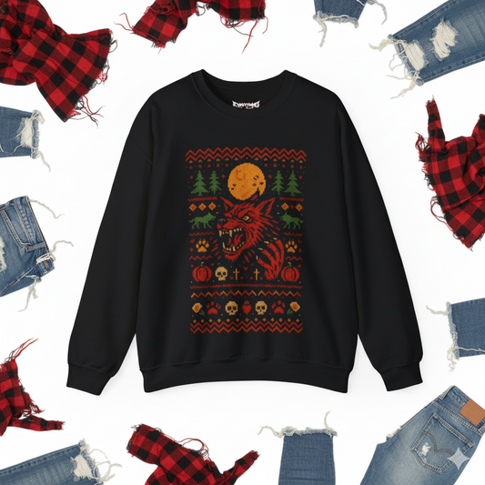 Werewolf Ugly Christmas Sweatshirt